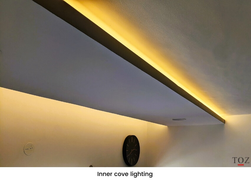 Inner cove lighting